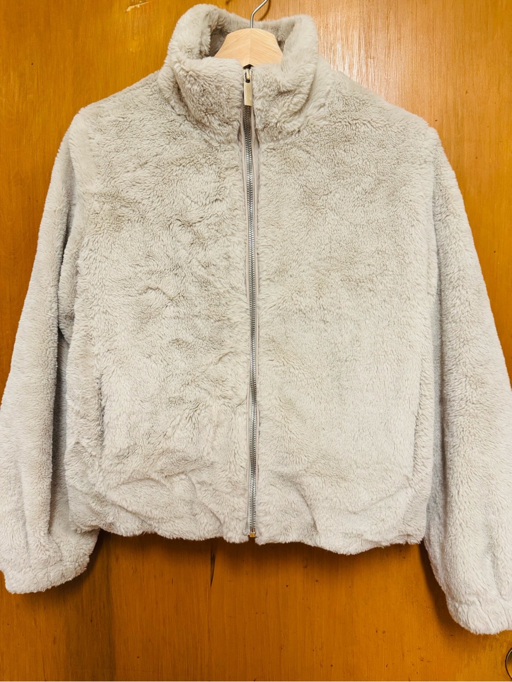 Philosophy Women's Plush Full-Zip Jacket - Light Gray